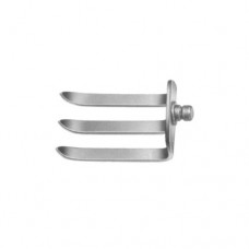 Caspar Lateral Blade Blade with 3 Prongs Stainless Steel, Blade Size 42 x 37 mm